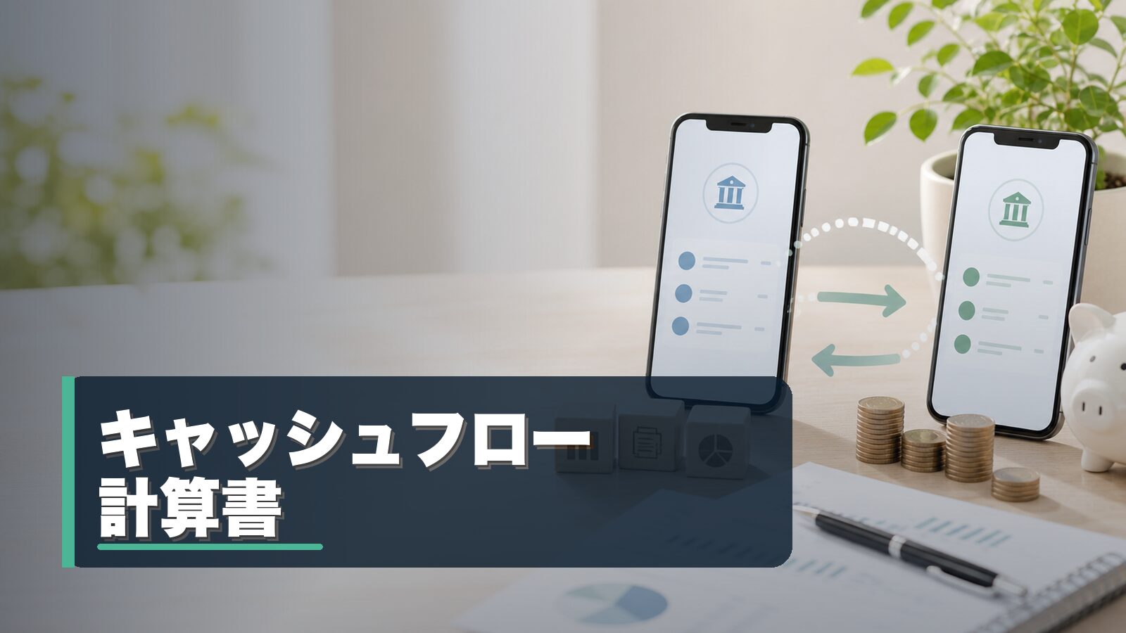 キャッシュフロー計算書の読み方を整理するイメージ
