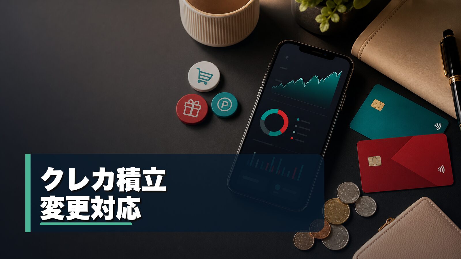 クレカ積立変更対応