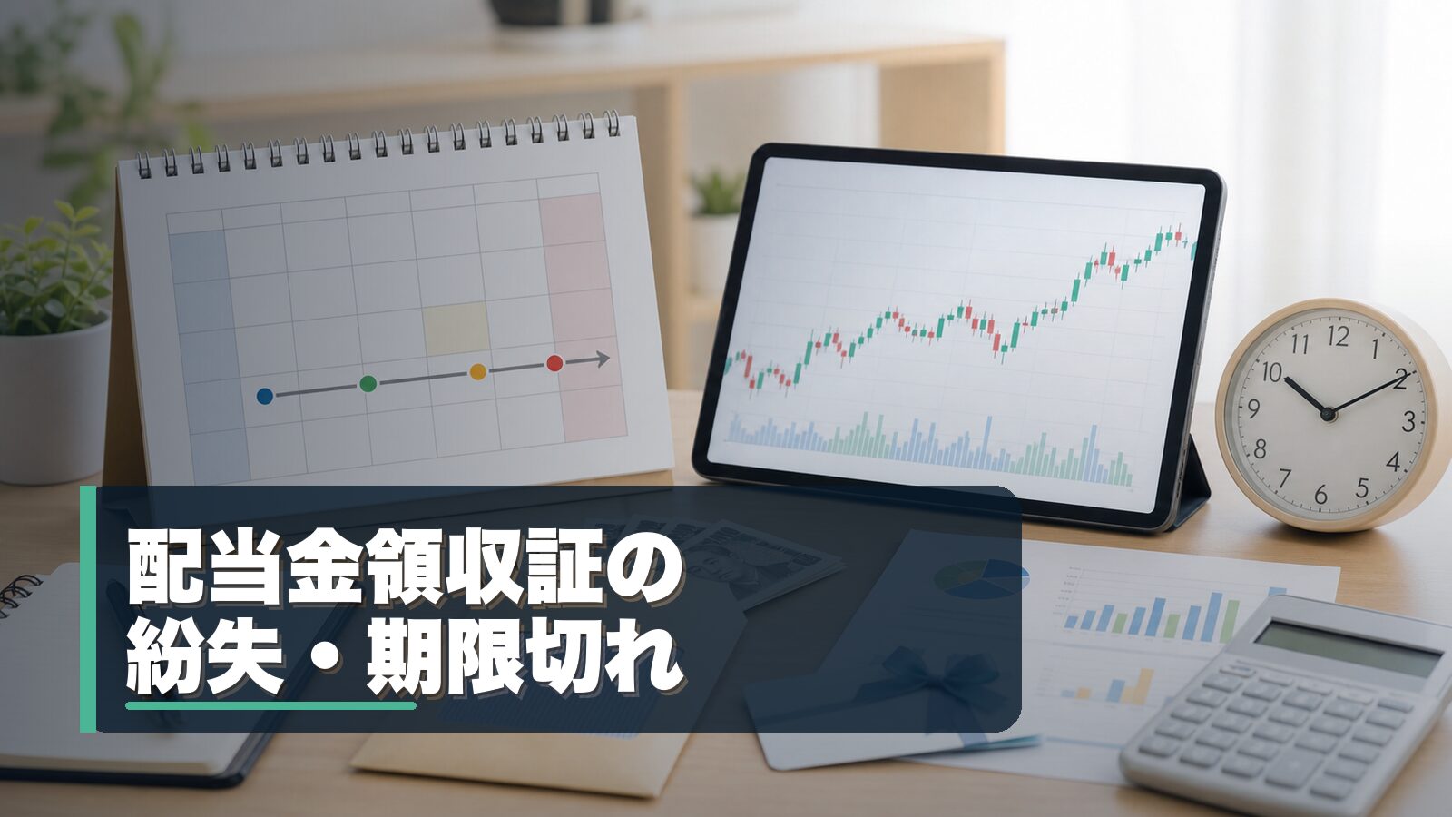 配当金領収証を紛失または期限切れにした場合の手続きを確認するイメージ