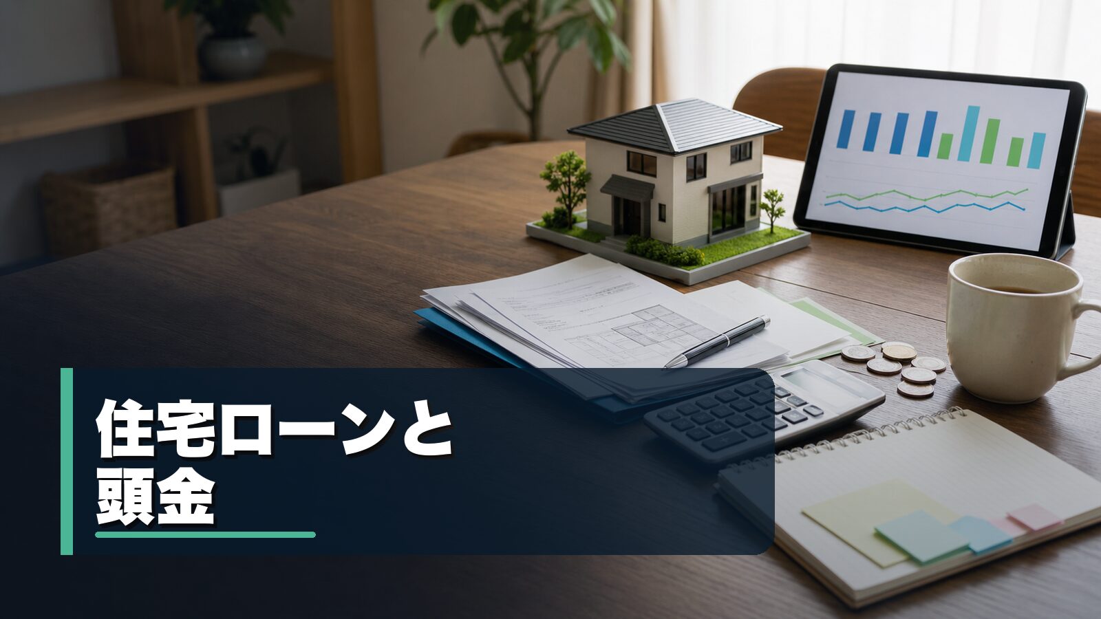 住宅ローンの頭金と投資に回す判断を整理するイメージ