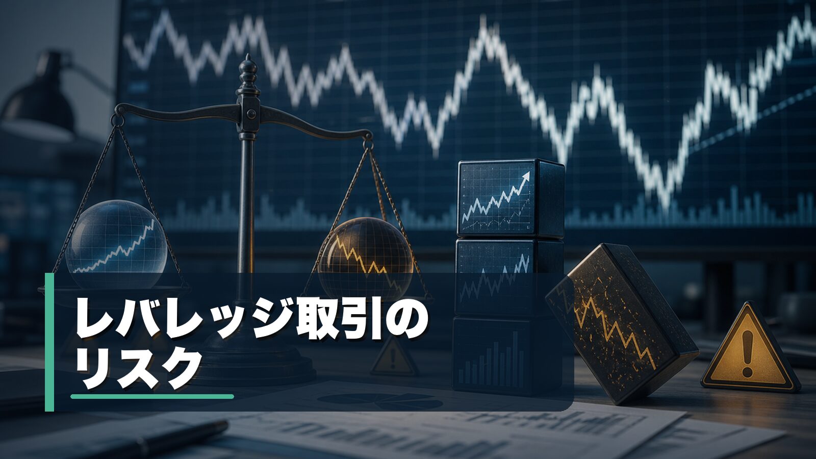 レバレッジ取引で利益と損失が大きくなる仕組みを整理するイメージ