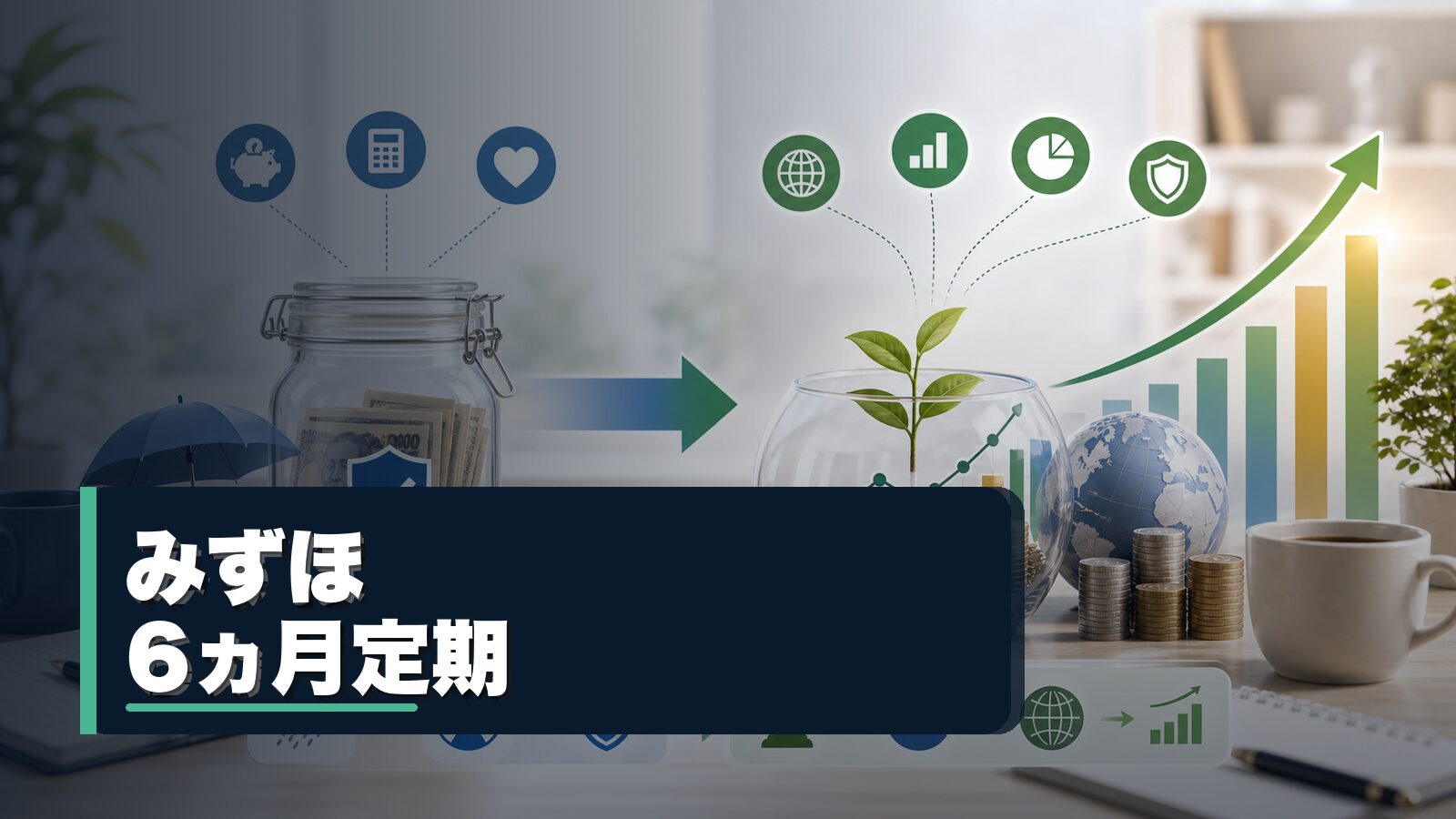 みずほ銀行の6ヵ月定期預金キャンペーンを整理するイメージ
