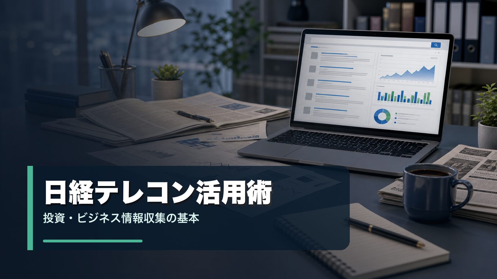 日経テレコンを使った投資とビジネス情報収集のイメージ