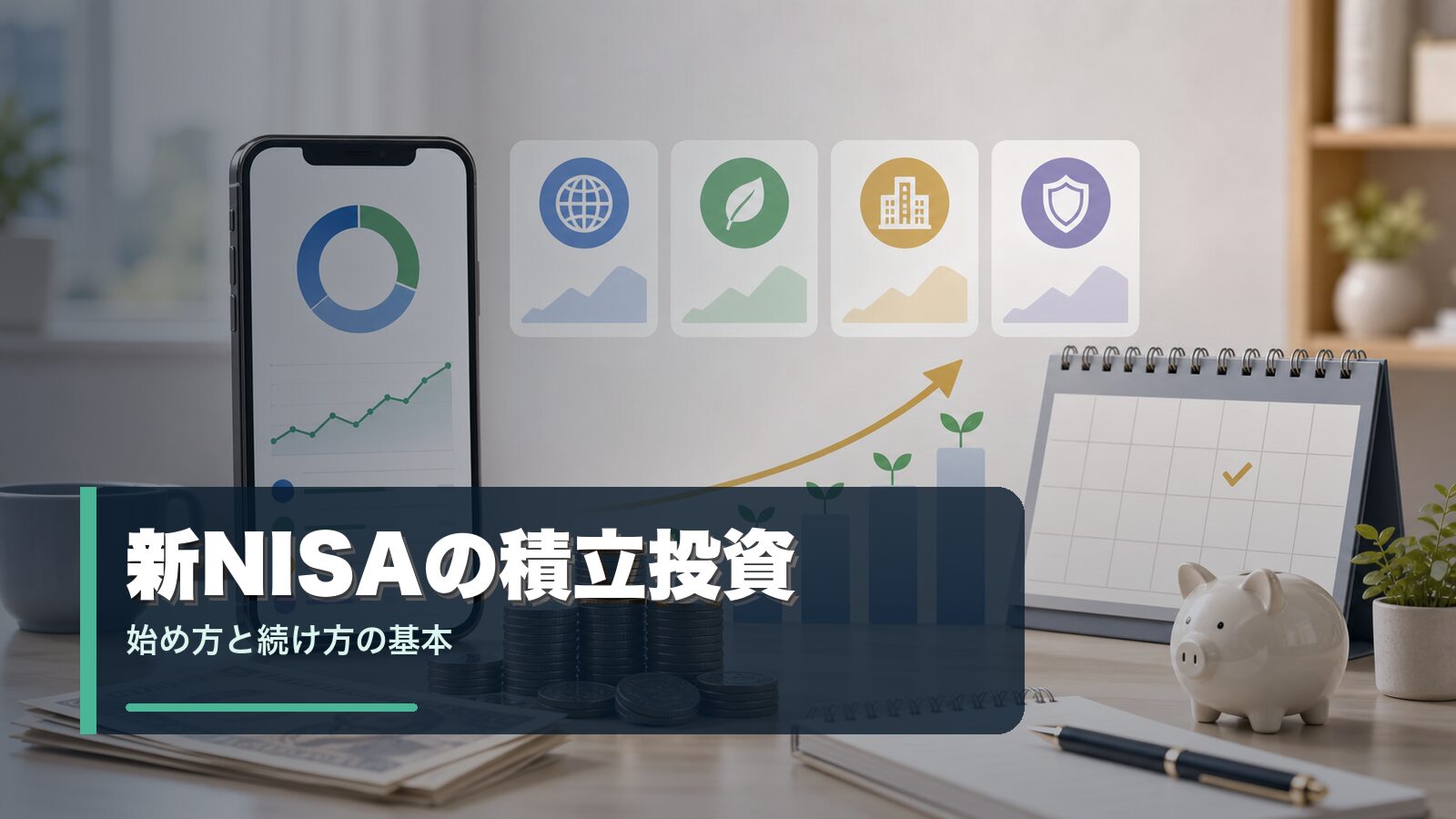 新NISAの積立投資の始め方と続け方