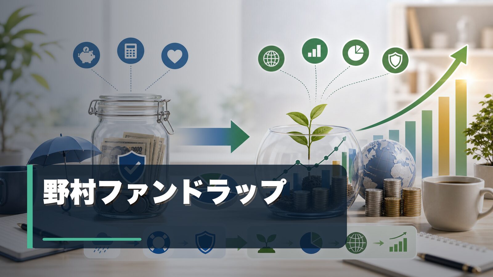 野村ファンドラップの手数料と向き不向きを整理するイメージ