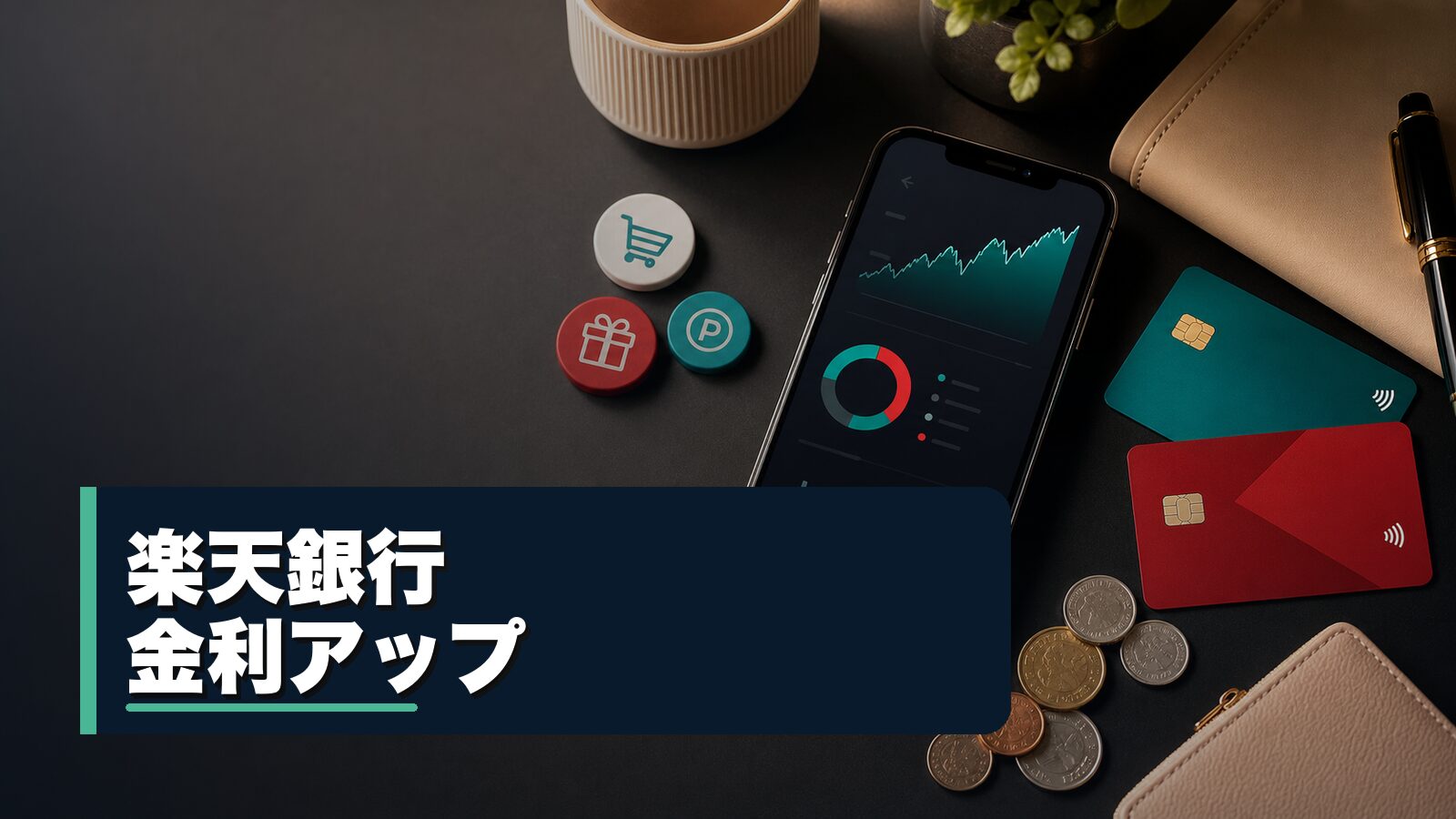 楽天銀行の普通預金金利アップを整理するイメージ