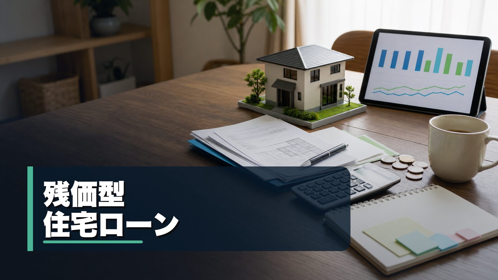 残価設定型住宅ローンとバルーン型住宅ローンを比較するイメージ