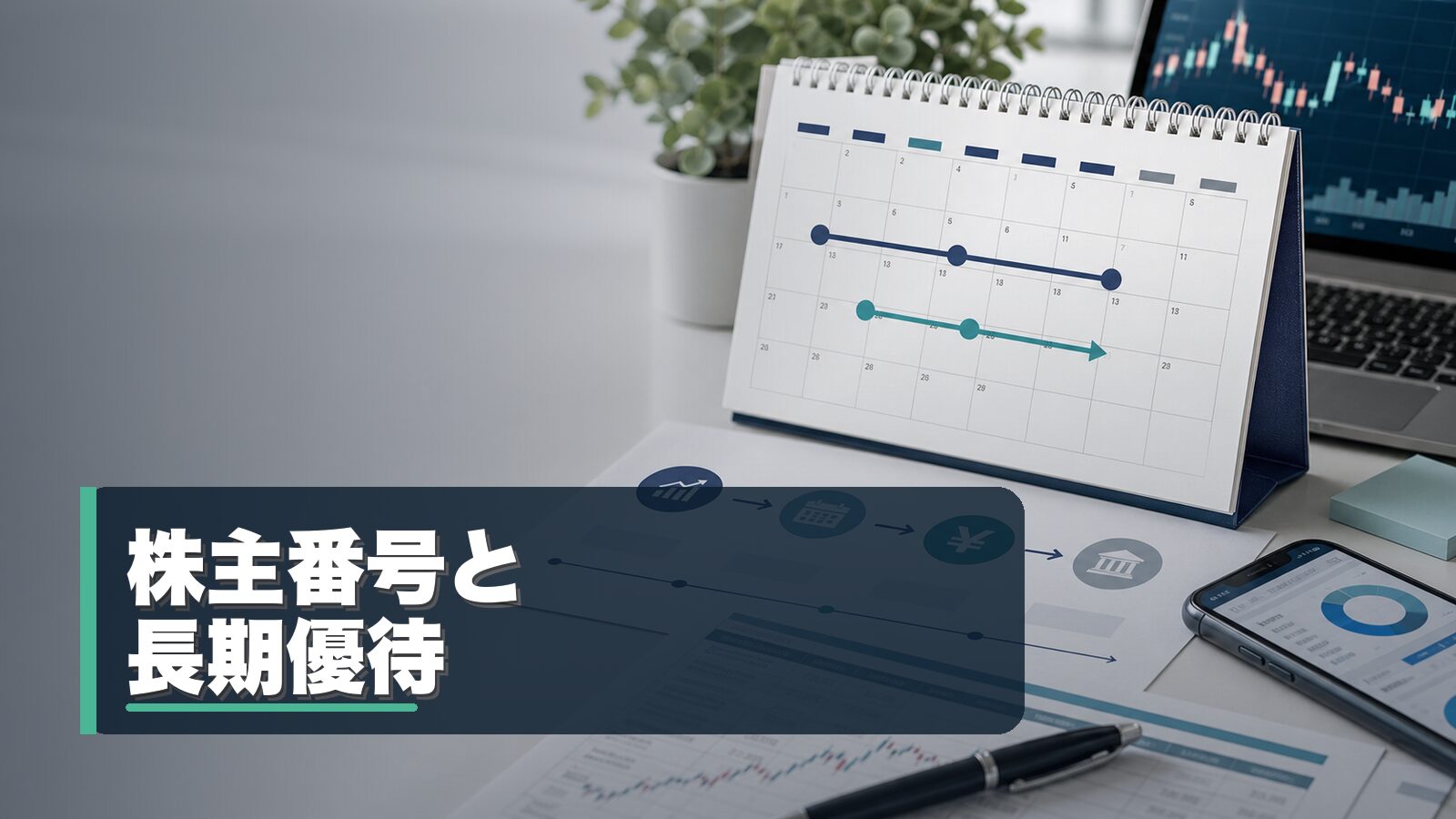 従業員持株会と株主優待の名義・株主番号を確認するイメージ