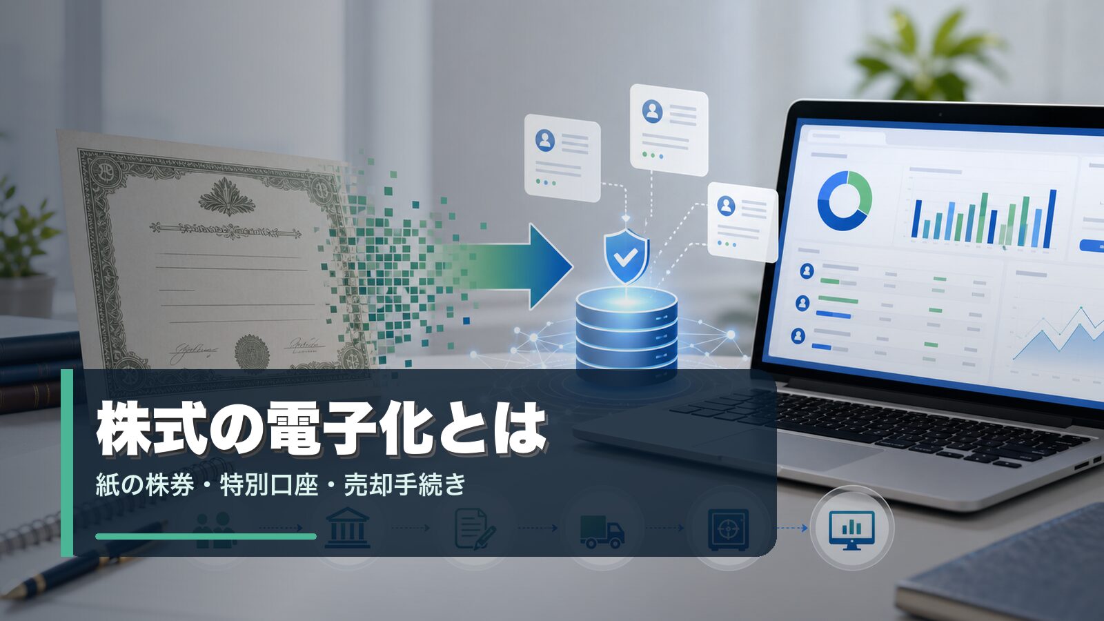 株式の電子化と紙の株券や特別口座の手続き