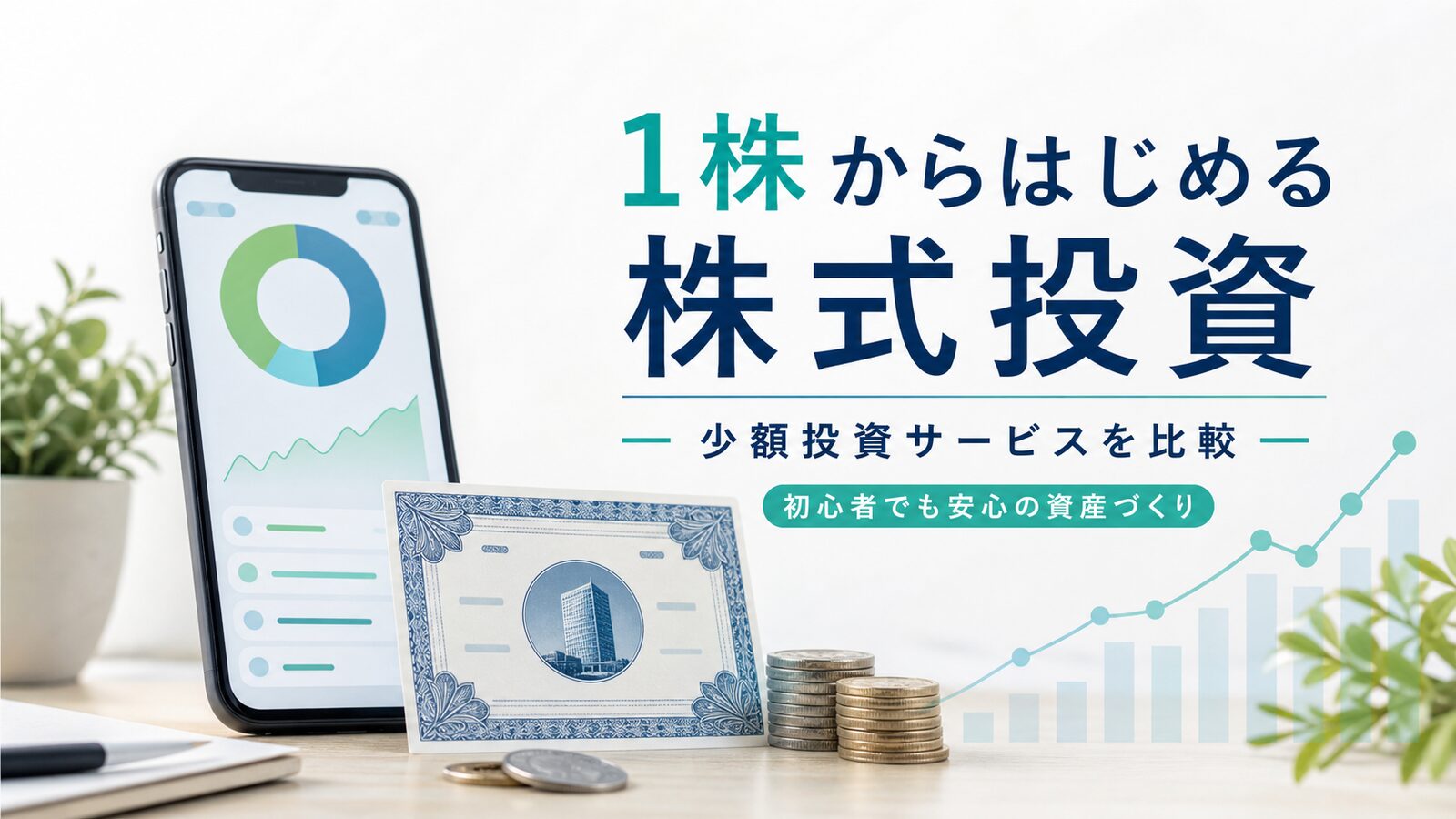 単元未満株と1株投資を比較するイメージ