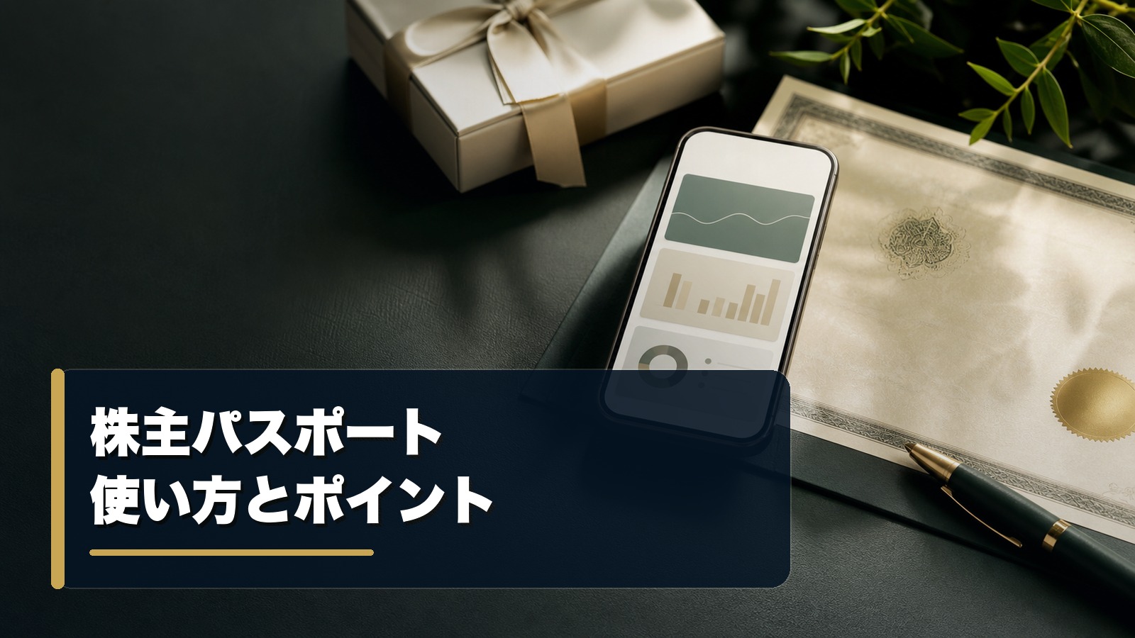 株主パスポートの使い方と株主ポイントを解説するイメージ