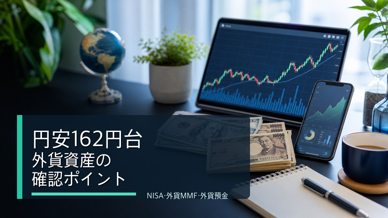 円安162円台と外貨資産の確認ポイント