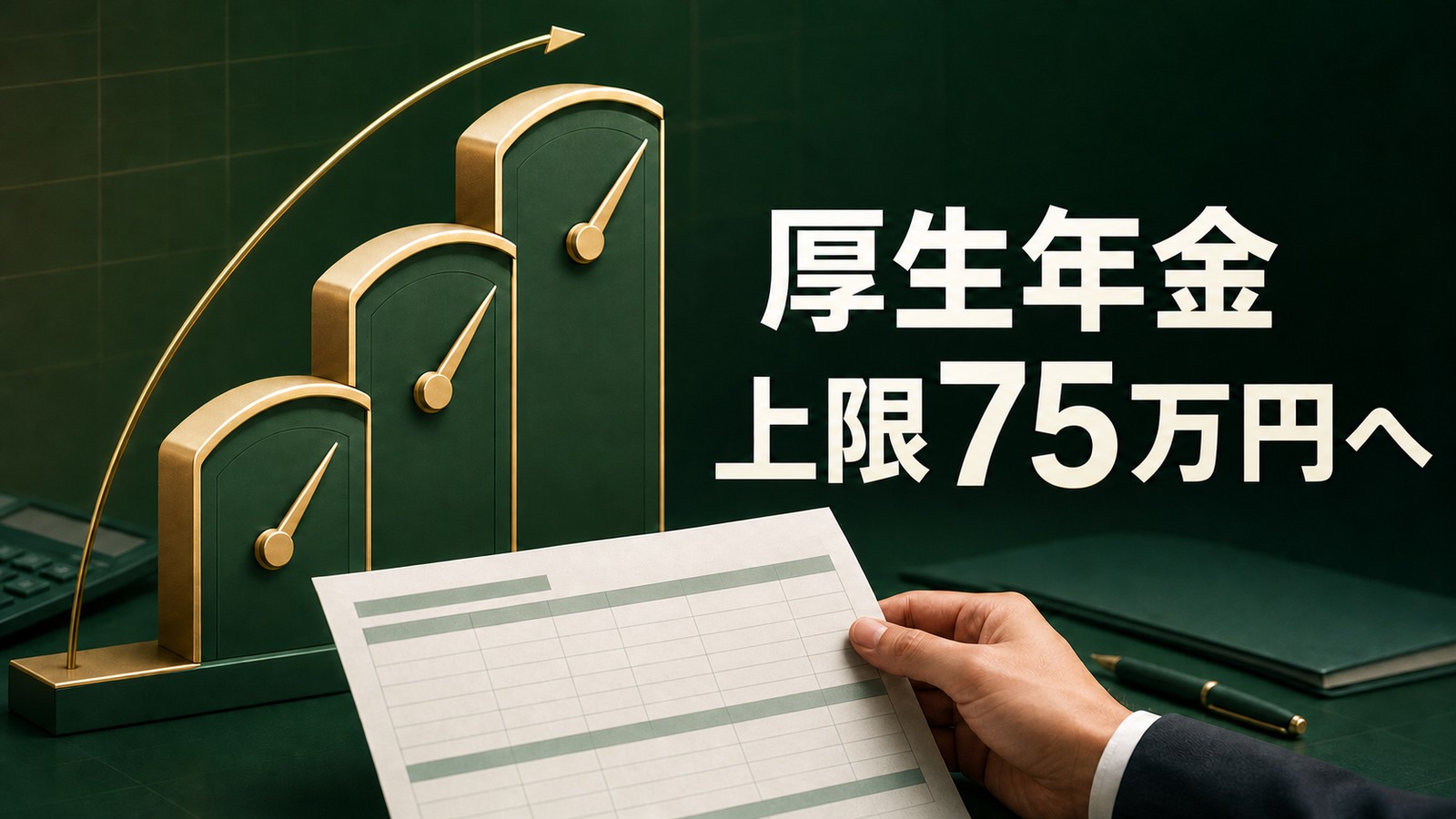 厚生年金の標準報酬月額上限引き上げを表すイメージ