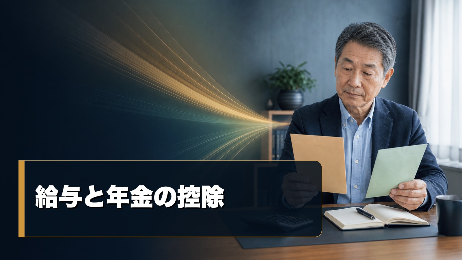 給与と公的年金の二つの控除を確認するイメージ